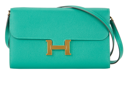Constance To Go Wallet 20 In Epsom Vert Jade, front view